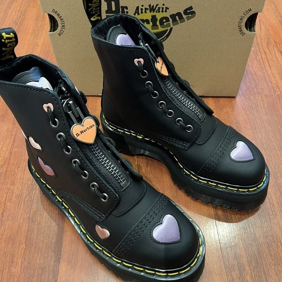 Dr. Martens Sinclair Heart ❤️ Platform Boot MSRP$240 Unique Sweet Details - Picture 7 of 16